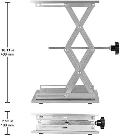 stonylab 11.8 x 11.8 inch Lab Scissors Jack, 300 x 300 mm Stainless Steel - Image 4