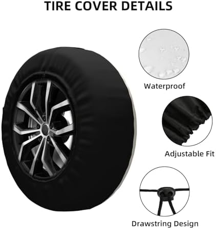 Adventure Spare Tire Cover Weatherproof Wheel Protectors Universal Wheel Covers - Image 3