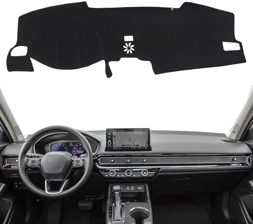 Dashboard Cover Dash Mat Fit for Ho-nda Civic 2022 2023 2024, Car Dash Board by KEYOOG