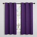 NICETOWN Royal Purple Blackout Curtains 48 inches Length by NICETOWN