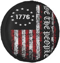 Vintage America American Flag Weatherproof Spare Tire Cover by Unknown