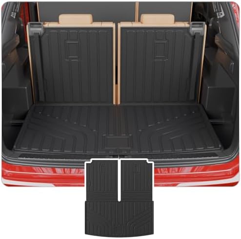 Trunk Mat with Backrest Mat for 2018-2025 2026 Volkswagen Atlas by Thinzyou