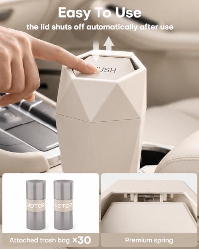 HOTOR Car Trash Can with Lid, 2 Pack - Image 2