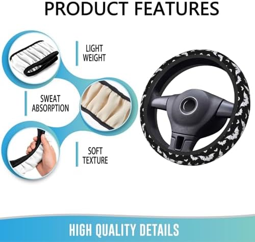 Steering Wheel Cover 15 Inch Breathable Anti Slip - Image 5