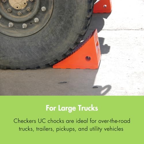 Checkers One Large Wheel Chock for 32-46" Tires - Image 2