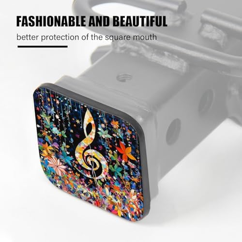 Hitch Cover Fits for 2-Inch Hitch, Treble Clef Adorned - Image 4