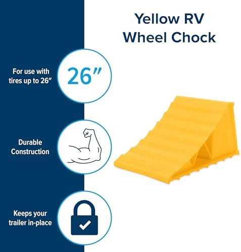 Camco Standard Wheel Chock for Trailers & RVs - Image 2