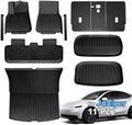 SUPER LINER Tesla Model Y Floor Mats 2025 2026 2027 11-Piece Set TPE by SUPERLINER