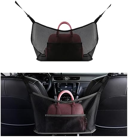 Ziciner Car Net Pocket Handbag Holder, Organizer Mesh Bag Between Two Seat by Ziciner