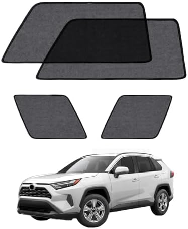 Car Window Shade for Toyota RAV4 2019-Now, 4 Pack Magnetic Mesh Sun Shades for by Unknown