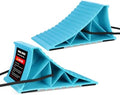 Wheel Chocks 2-Pack, Hard Plastic RV Tire Chocks by KOMOKERU