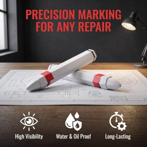 White Wax Tire Marking Pen, Permanent Fine Tip - Image 3