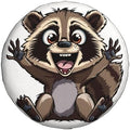 Funny Raccoon Spare Tire Cover Excited Racoon Wheel Protector by Unknown