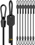 Lucky Straps 36" Black Adjustable Carabiner Bungee Cords by LuckyStraps