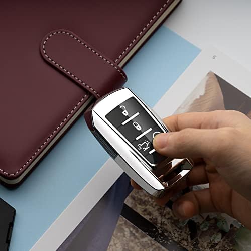 Compatible with Dodge Ram Key Fob Cover 1500 2500 3500 Silver Car Accessories - Image 6