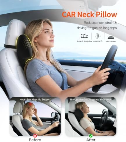 2-Pack Car Neck Pillow: Ergonomic Neck Support - Image 2