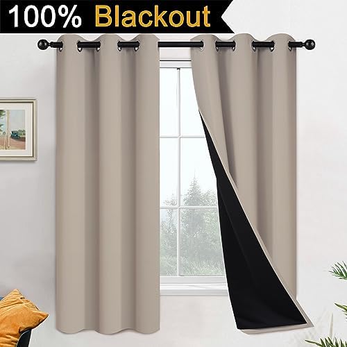 Yakamok Natural Blackout Curtains 63 Inches Long - Image 2