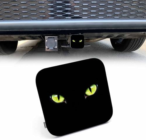 Hitch Receiver Cover Cat Eye, Rubber Trailer Hitch Cover Towing Hitch Cover by Beabes