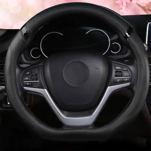 Cxtiy D-Shaped Flat Bottom Steering Wheel Cover by Cxtiy