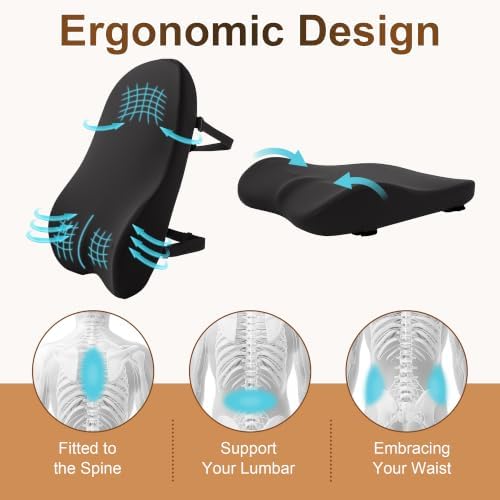 HOMBYS Extra Long Lumbar Support Pillow - Image 3