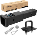 Nilight Trailer Hitch Extender 7" fits 2 Inch Receiver w/Hitch Tightener by Nilight
