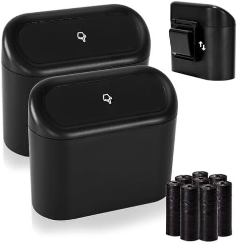 Ginsco 2 Pack Mini Car Trash Can by Ginsco