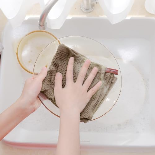Homaxy 100% Cotton Waffle Weave Kitchen Dish Cloths 12-Pack - Image 4