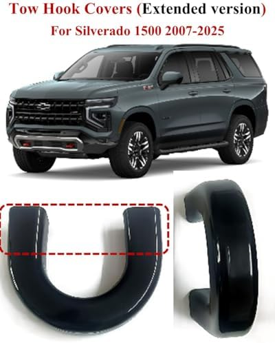 Tow Hook Covers for Silverado 1500 2007-2026 and GMC Sierra 1500 2007-2019 - Image 4