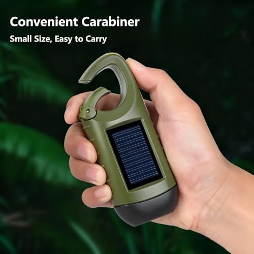 2026 Mini Hand Crank Solar LED Emergency Flashlight, USB Output, Type C - Image 5