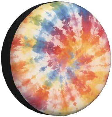 Tie Dye Spare Tire Cover Waterproof Wheel Cover 14 Inch Universal Fit by Unknown