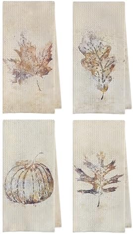 Vintage Fall Dish Towels Set by Geqtt