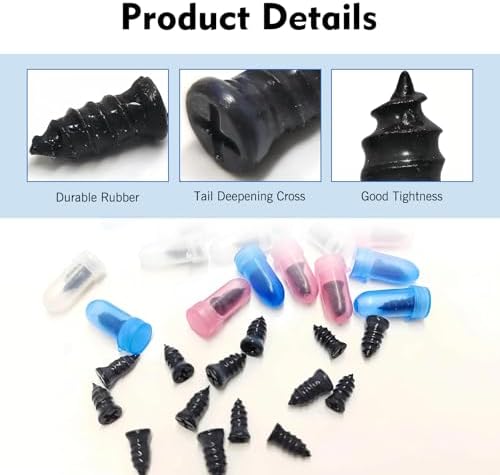 101 PCS Tire Repair Rubber Nail, 3 Size Vacuum Tire Repair Kits Spiral Rubber - Image 3