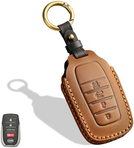 Leather Key Fob Cover, Compatible by Aoocar