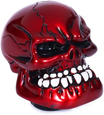 Skull Shift Knob Cars Truck Gear Shifter Stick Handle SUV Red - Image 5