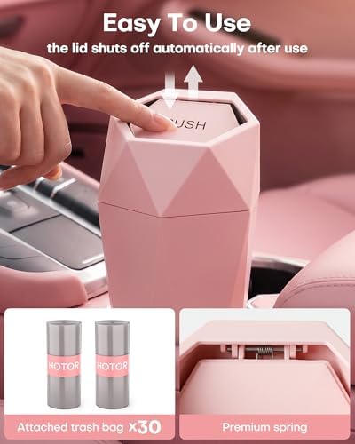HOTOR Car Trash Can with Lid, 2 Pack - Image 2