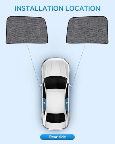 Car Window Shades for Dodge RAM 2500 3500, UV & Heat Blocker, Privacy - Image 2