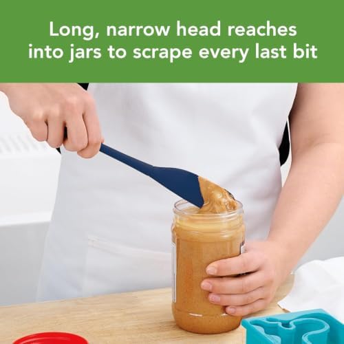 Tovolo Silicone Jar Spatula Long Handled Rubber Scraping Scooping Tool - Image 3
