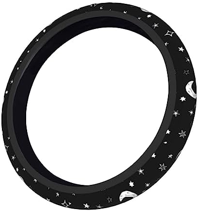 Steering Wheel Cover Moon and Star, 15 Inch Car Accessories by Qilerongrong