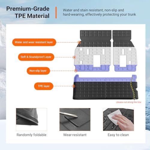 powoq 7&8 Seats Cargo Mat Compatible - Image 5