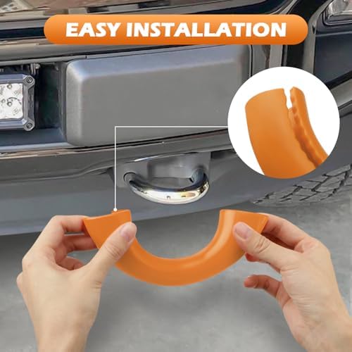 Tow Hooks Covers for F150 2004-2026/Bronco/Tundra Dark Orange - Image 4