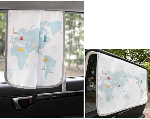 Magnetic Car Sun Shade Curtain for Side Window – Sun Blocker and UV Protector - Image 3