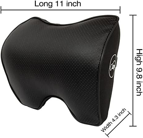 Car Headrest Pillow，Leather Neck Rest Pillow - Image 5