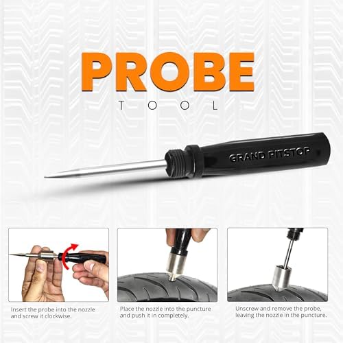 GRAND PITSTOP Tubeless Tire Gun Puncture Repair Kit - Image 4
