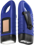 Simpeak 2-Pack Hand Crank Solar Powered LED Flashlight, Emergency Survival by Simpeak