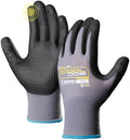 COOLJOB 12 Pairs Nitrile Rubber Dipped Safety Work Gloves by COOLJOB