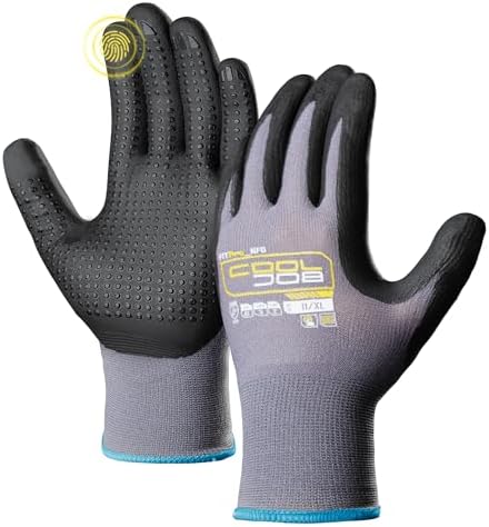 COOLJOB 36 Pairs Nitrile Rubber Dipped Safety Work Gloves by COOLJOB