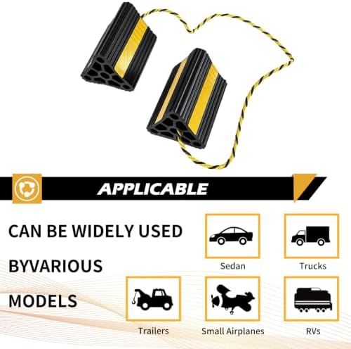 Wheel Chocks for Trailers RVs Camper Trucks 2Pair/4Pack - Image 4