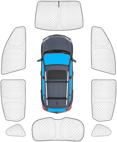 KMF 8pcs Thicken Full Car Window Shades by KMF