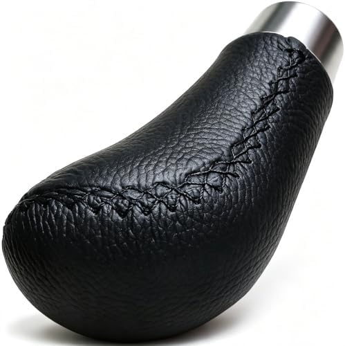 Lunsom Leather Car Shifting Head Type R Alloy Most Car Gear Shift Lever Knob - Image 6