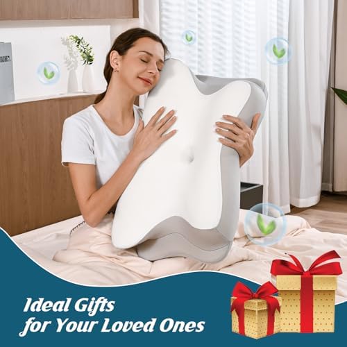 Cervical Neck Pillow for Pain Relief, Ergonomic Side Sleeper Pillow for Sleeping - Image 7